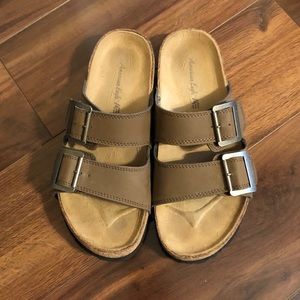 Brown/Tan Birkenstock Knock-Offs W 7
